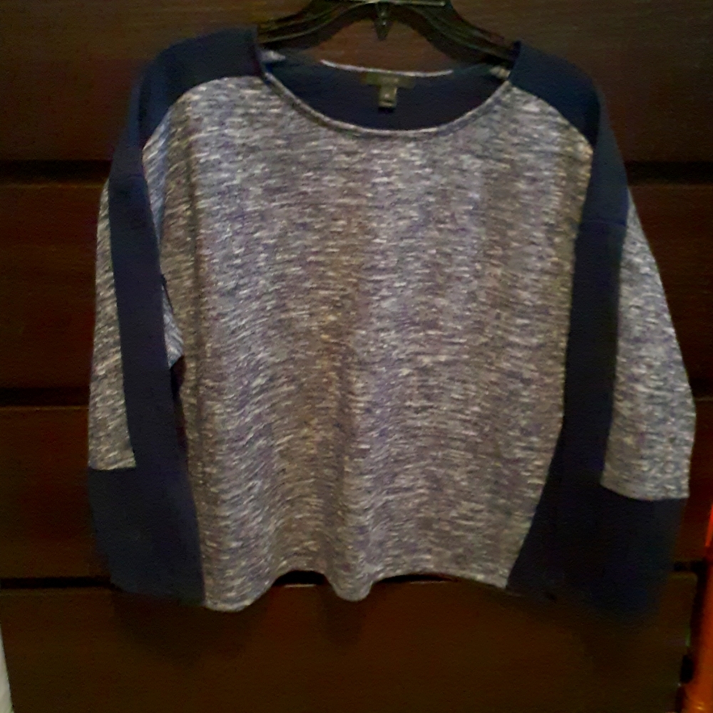 J Crew Dolman Sweater - Navy & Grey